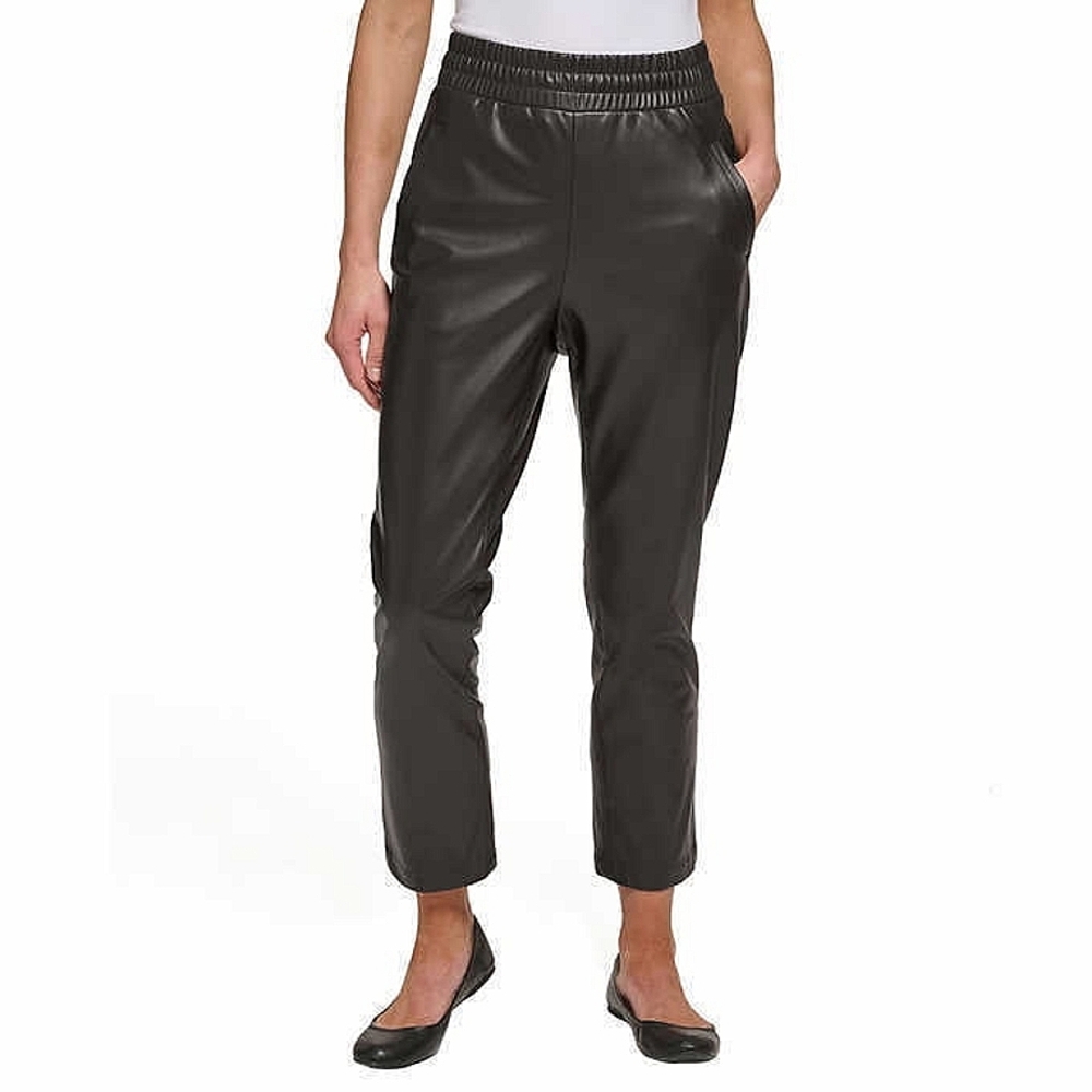 DKNY faux leather pants